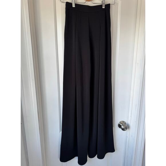 ABS Women’s Wide Leg Trousers Pants Pleated Front Side Zip Black Size 0 - Picture 7 of 8